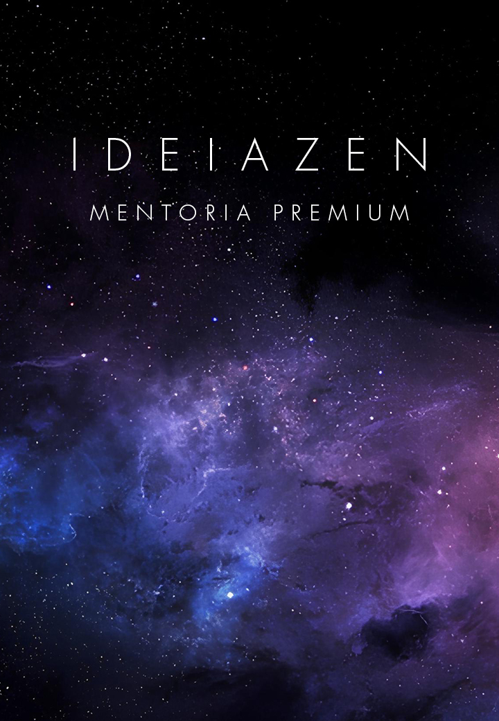 Capa da Mentoria Premium Ideia Zen com nebulosa violeta